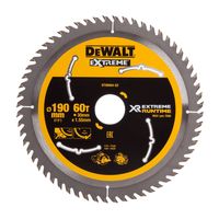 DeWalt Accessoires DT99564-QZ XR Cirkelzaagblad 190x30mm 60T CSB - DT99564-QZ