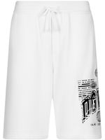 Dolce & Gabbana DGVIB3 short de sport en coton à logo imprimé - Blanc - thumbnail