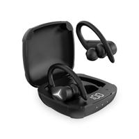 KSIX Sport Buds 2 draadloze sporthoofdtelefoon met Bluetooth 5.1 en microfoon, zweetbestendige sporthoofdtelefoon voor oproepen, muziek, tv en pc