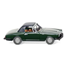 Wiking 018698 H0 Auto Glas 1700 GT Cabrio, donkergroen