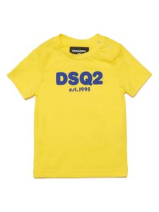 DSQUARED2 KIDS t-shirt en coton à logo imprimé - Jaune