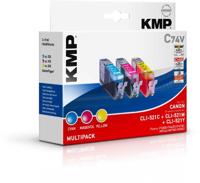 KMP C74V gele inktcartridge (cyaan, magenta, geel, Canon Pixma IP 3600 Canon Pixma IP 4600 Canon Pixma IP 4600 X Canon Pixma IP 4700 Canon Pixma MP 540, inkjet, doos)