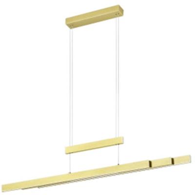 LED Hanglamp - Trion Trojan Up and Down - 54W - Aanpasbare Kleur - Rechthoek - Mat Goud - Aluminium