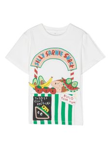 Stella McCartney Kids t-shirt en coton à imprimé graphique - Blanc