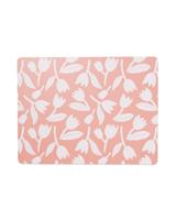 HEMA Placemat 32x42 Kurk Roze Met Tulpen (roze)