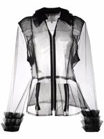 Maison Margiela chemise en tulle - Noir