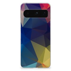 Google Pixel 8 Pro TPU Hoesje Polygon Dark