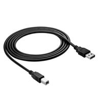 AKYGA AK-USB-04 USB 2.0-printerkabel A-stekker naar B-stekker, 1,8m zwart