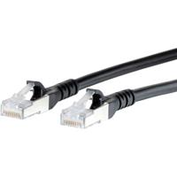 Metz Connect 1308452000-E RJ45 Netwerkkabel, patchkabel CAT 6A S/FTP 2.00 m Zwart Snagless 1 stuk(s) - thumbnail