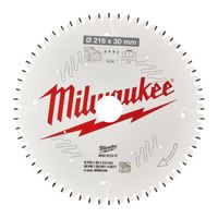 Milwaukee Accessoires Cirkelzaagblad MS W 216x30x2,4x60ATB neg. - 4932471317