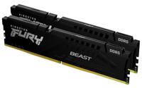 Kingston FURY Beast Zwart DDR5 32GB (2x16GB) 6000MT/s CL36 DIMM Desktop Gaming Geheugen Set van 2 AMD EXPO en Intel XMP - KF560C36BBE2K2-32