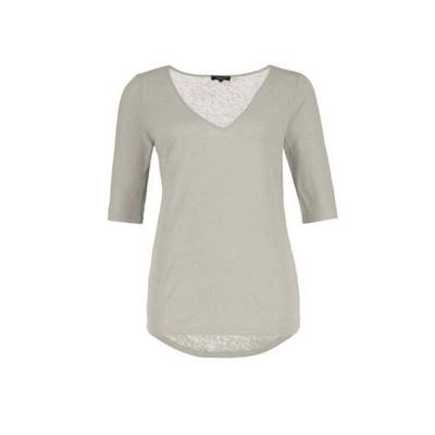 Claudia Sträter gemêleerde fijngebreide top zand