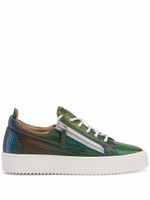 Giuseppe Zanotti baskets Gail à effet iridescent - Vert