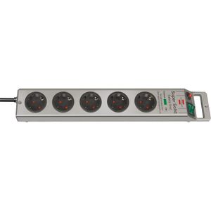 Brennenstuhl Super-Solid 13500A +surge protection 5x stekkerdoos 1153340315, voor 5 stekkers