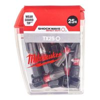 Milwaukee Accessoires Shockwave Gen II TX25 25mm 25stuks - 4932430880 - thumbnail