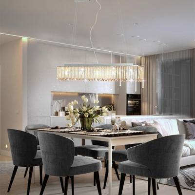 vidaXL Plafondlamp met kristallen kralen 104 cm zilverkleurig vidaXL Plafondlamp met kristallen kralen 104 cm zilverkleurig