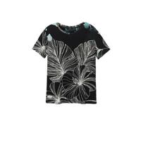 Desigual T-shirt met all over print zwart