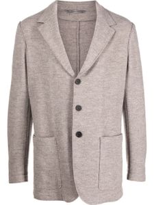 Canali blazer en laine à simple boutonnage - Gris