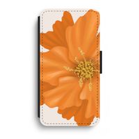 Orange Ellila flower: iPhone XR Flip Hoesje - thumbnail