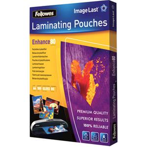 Fellowes Lamineerfolie DIN A4 80 micron glanzend 100 stuk(s)