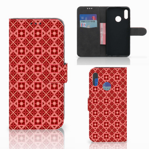 Honor 10 Lite Telefoon Hoesje Batik Rood