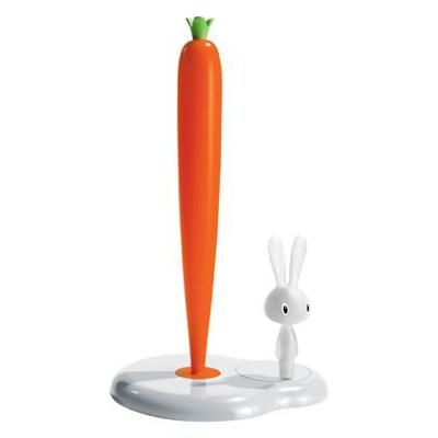 Alessi Bunny & Carrot Keukenrolhouder kunststof wit Alessi Bunny & Carrot Keukenrolhouder kunststof wit
