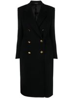 Tagliatore double-breasted notched-lapels coat - Noir