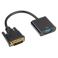 Akyga AK-AD-50 VGA bus naar DVI 24+1 pin stekker adapter converter kabel 15cm