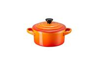 Le Creuset Braadpan, steengoed, klein, 0,25 l, rond, Volcanic