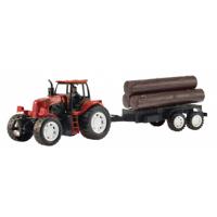 Toi-toys Tractor Met Boomstam Rood 42 Cm