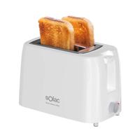 Solac - Mini Buon Giorno Broodrooster 750W | 2 Sleuven voor Sandwichbrood | 6 Bruiningsniveaus | Zelfcentrerend Systeem | Uitneembare Kruimellade | Snoeropbergvak