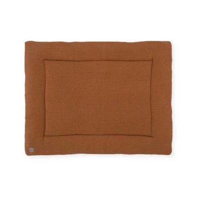 Jollein boxkleed Bliss knit 75x95cm caramel/fleece