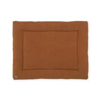 Jollein boxkleed Bliss knit 75x95cm caramel/fleece