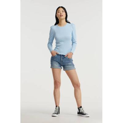 Hailys top Kati lichtblauw