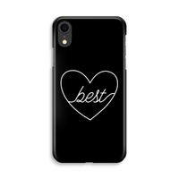 Best heart black: iPhone XR Volledig Geprint Hoesje