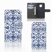 Motorola Moto G5 Hoesje Flower Blue