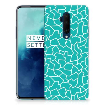 OnePlus 7T Pro Hoesje maken Cracks Blue OnePlus 7T Pro Hoesje maken Cracks Blue