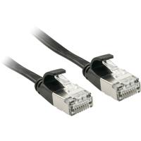 LINDY 47480 RJ45 Netwerkkabel, patchkabel CAT 6A U/FTP 0.30 m Zwart Snagless 1 stuk(s) - thumbnail