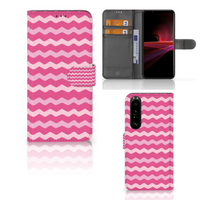 Sony Xperia 1 III Telefoon Hoesje Waves Pink - thumbnail