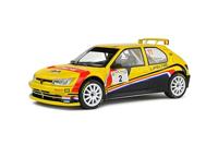 SOLIDO 1:18 Peugeot 306 Maxi Geel #2 T.NEUVILLE/A.Cornet Eifel Rally Fest