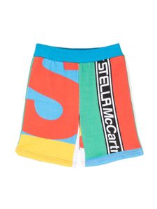 Stella McCartney Kids short à imprimé graphique - Bleu