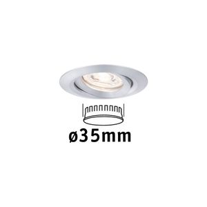 Paulmann 94296 EBL Nova mini Coin LED-inbouwlamp LED 4 W Aluminium