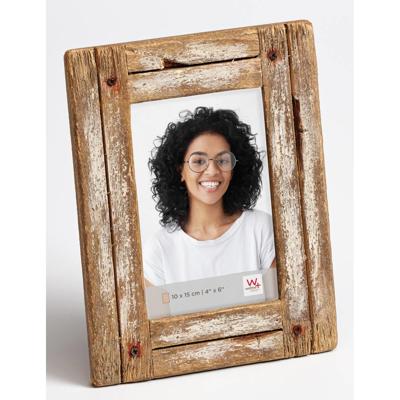 walther+ design YA015W Wissellijst Papierformaat: 10 x 15 cm Bruin, Wit