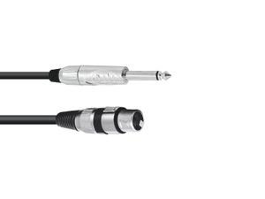 OMNITRONIC Adaptercable XLR(F)/Jack mono 5m bk