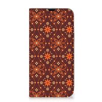 iPhone 13 Pro Max Hoesje met Magneet Batik Brown - thumbnail