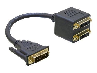 DeLOCK Adapter DVI29 male to 2x DVI29 female DVI29 (x2) Zwart