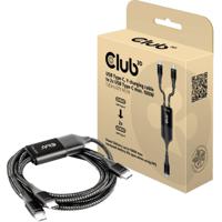 Club 3D Club 3D USB Type-C, Y oplaadkabel naar 2x USB Type-C - thumbnail