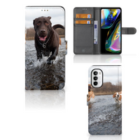 Motorola Moto G52 | Moto G82 Telefoonhoesje met Pasjes Honden Labrador