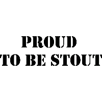 Proud to be stout - Muursticker - thumbnail