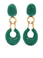 Susana Vega boucles d'oreille Inco en plaqué or 24ct - Vert - thumbnail